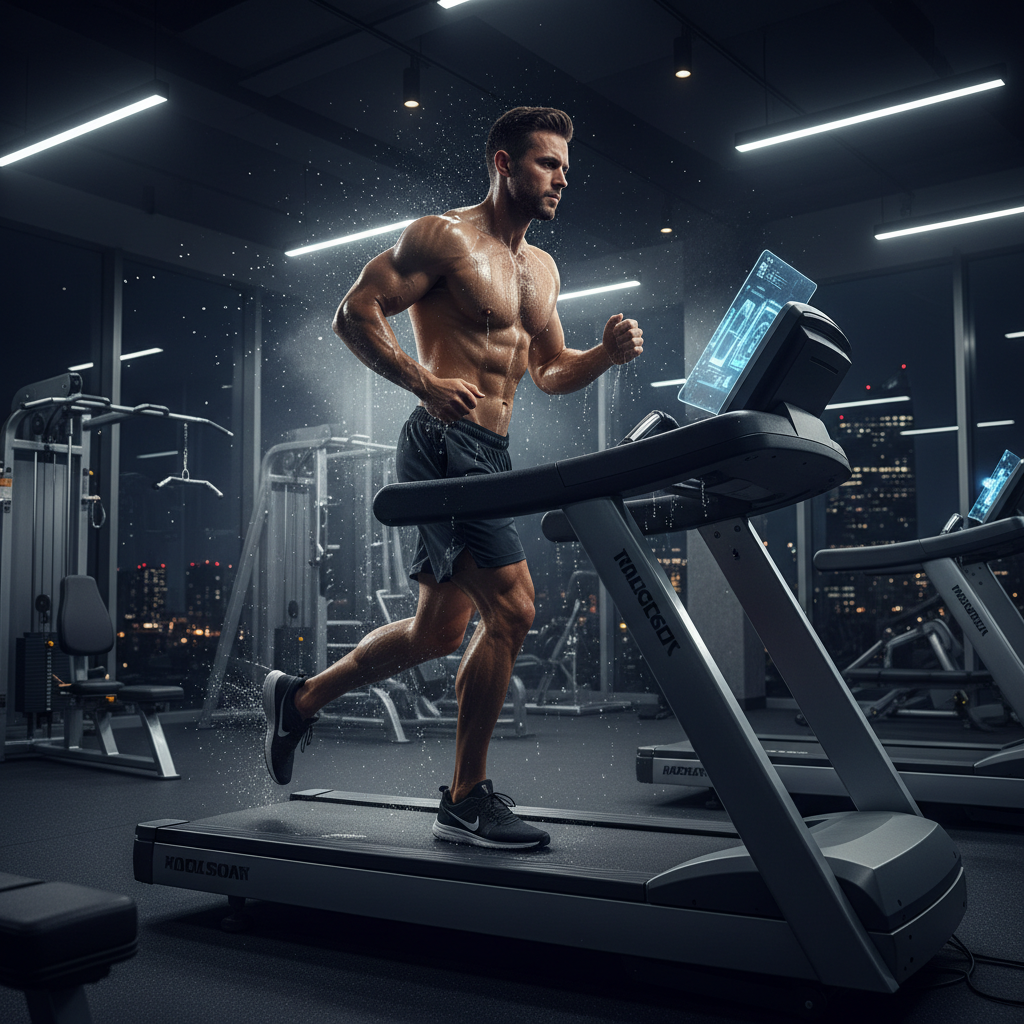 Person doing cardio on a rowing machine for fat loss in a gym setting